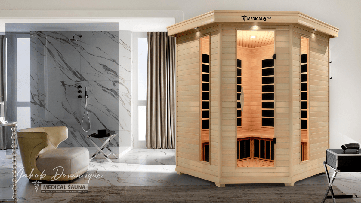 Architectural luxury indoor sauna six-person suite accelerating muscle recovery and sleep depth in homes at Home Man Cave