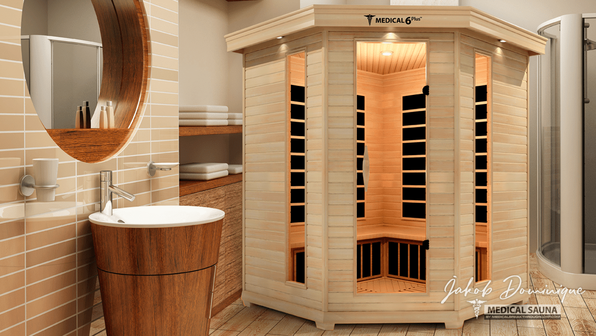 Bespoke luxury indoor sauna six-person medical chamber enhancing daily somatic detox protocols in spa suites at Home Man Cave