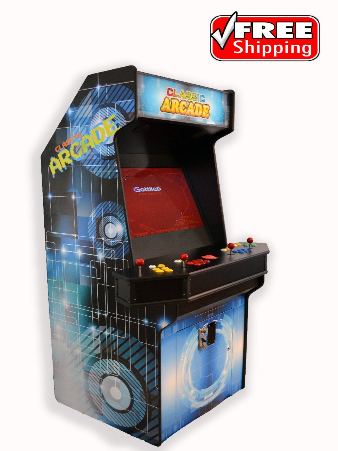 Luxury four player arcade cabinet from the Artisan Edition delivers an elite architectural archive of 3,000 retro titles.