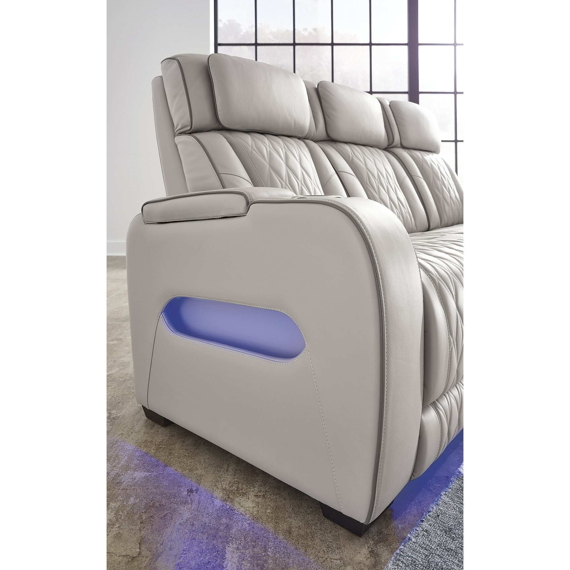 Leather power reclining sofa leather recliner home theater recliner electric recliner sofa at Home Man Cave