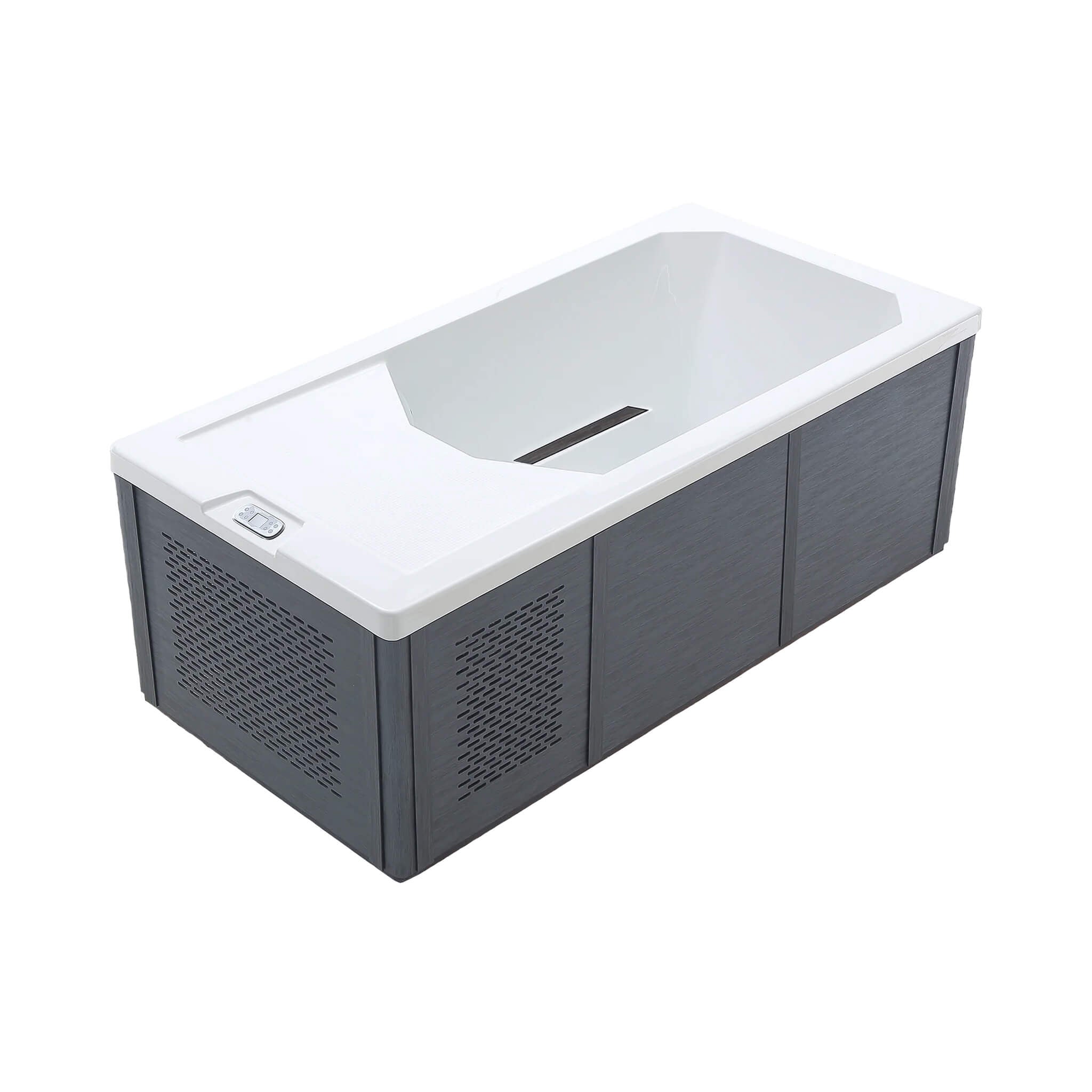 Cold plunge tub indoor outdoor spa ozone heat pump biohacking cold water therapy ice bath recovery wellness