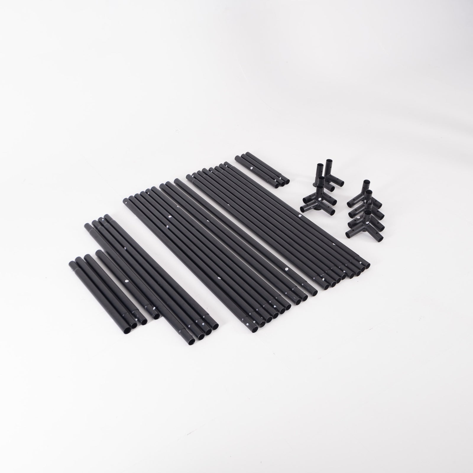 SimBox golf simulator enclosure side barrier panels – black frame components included free
