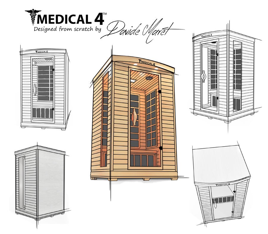 2 person medical grade indoor sauna technical specifications blueprint dimensional schematic diagrams layout planning data