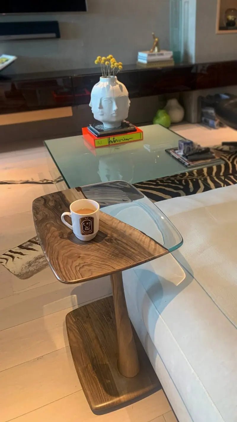 Exclusive luxury resin table detailing features kiln-dried walnut wood encased in crystal clear epoxy resin at Home Man Cave