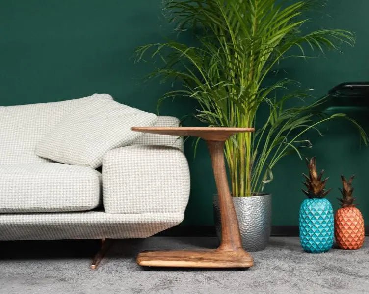 Architectural luxury resin table aesthetics refine this modern Aurelia living room interior lounge layout at Home Man Cave