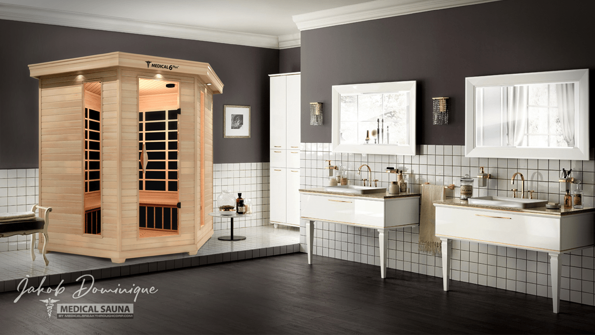 Sanctuary luxury indoor sauna six-person medical-grade suite engineered for private master bath estates at Home Man Cave