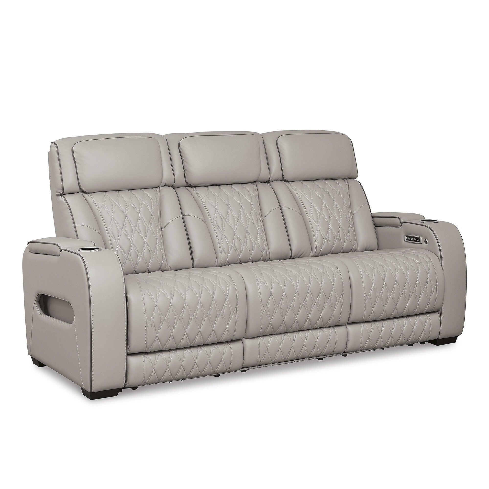 Leather power reclining sofa home man cave power recliner home theater seating reclining sofa