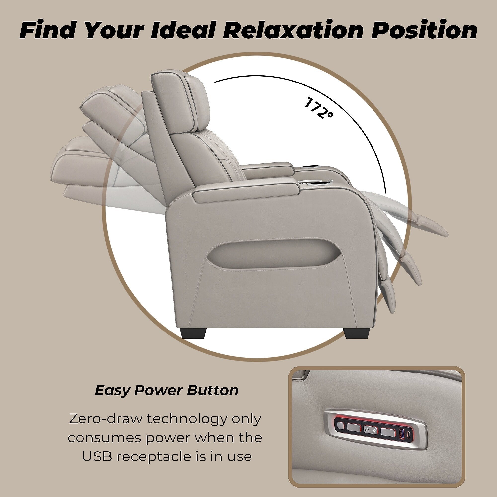 Leather power reclining sofa electric recliner sofa home theater seating leather recliner at Home Man Cave