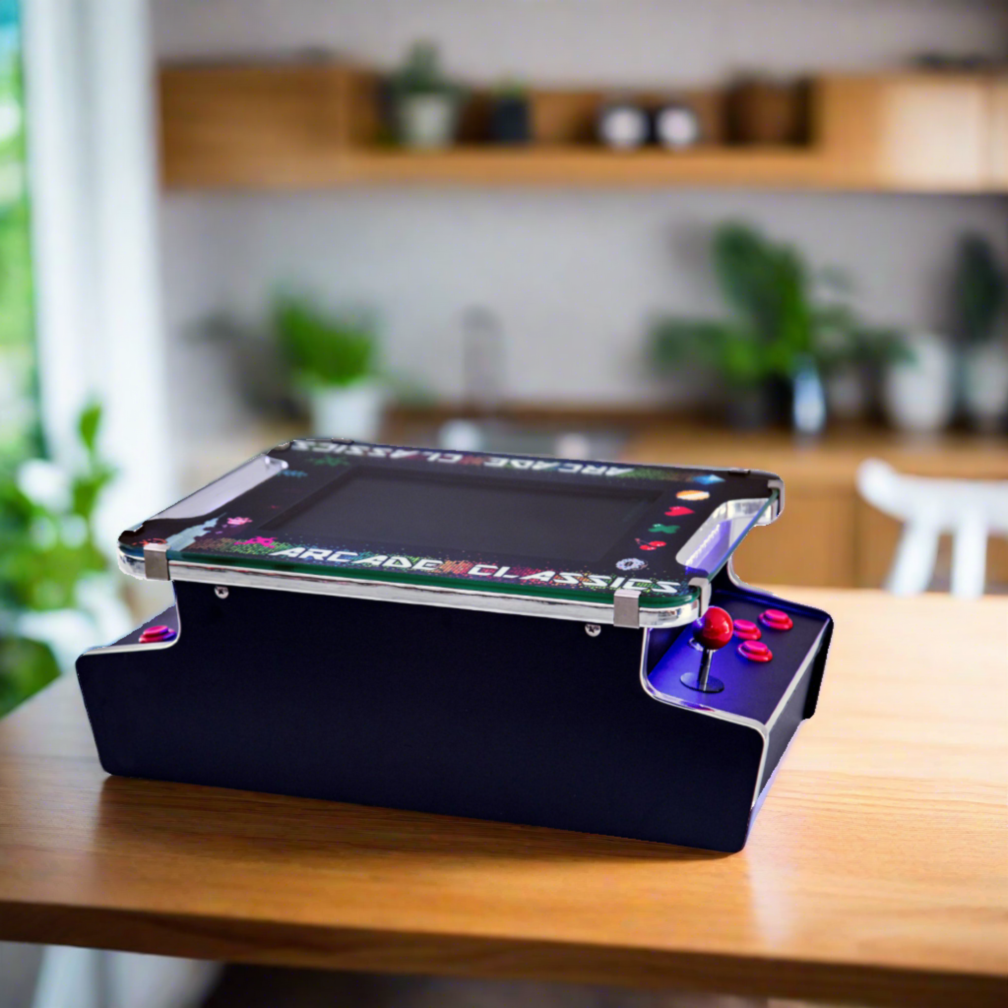 Elite tabletop arcade console delivers an artisan-crafted high-end retro gaming system to private estates at Home Man Cave