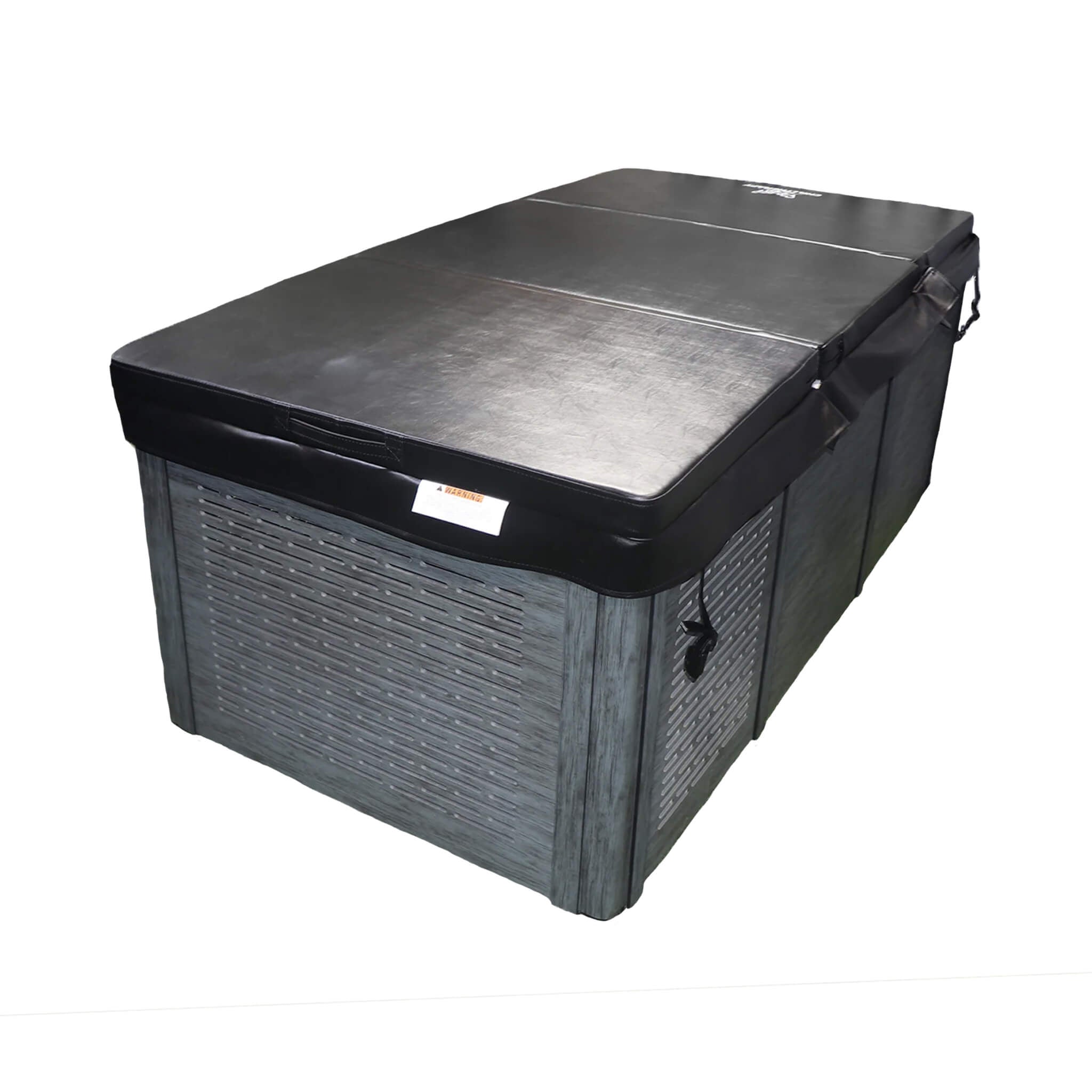 Cold plunge tub with cover cold water therapy heat pump ozone biohacking ice bath recovery indoor outdoor