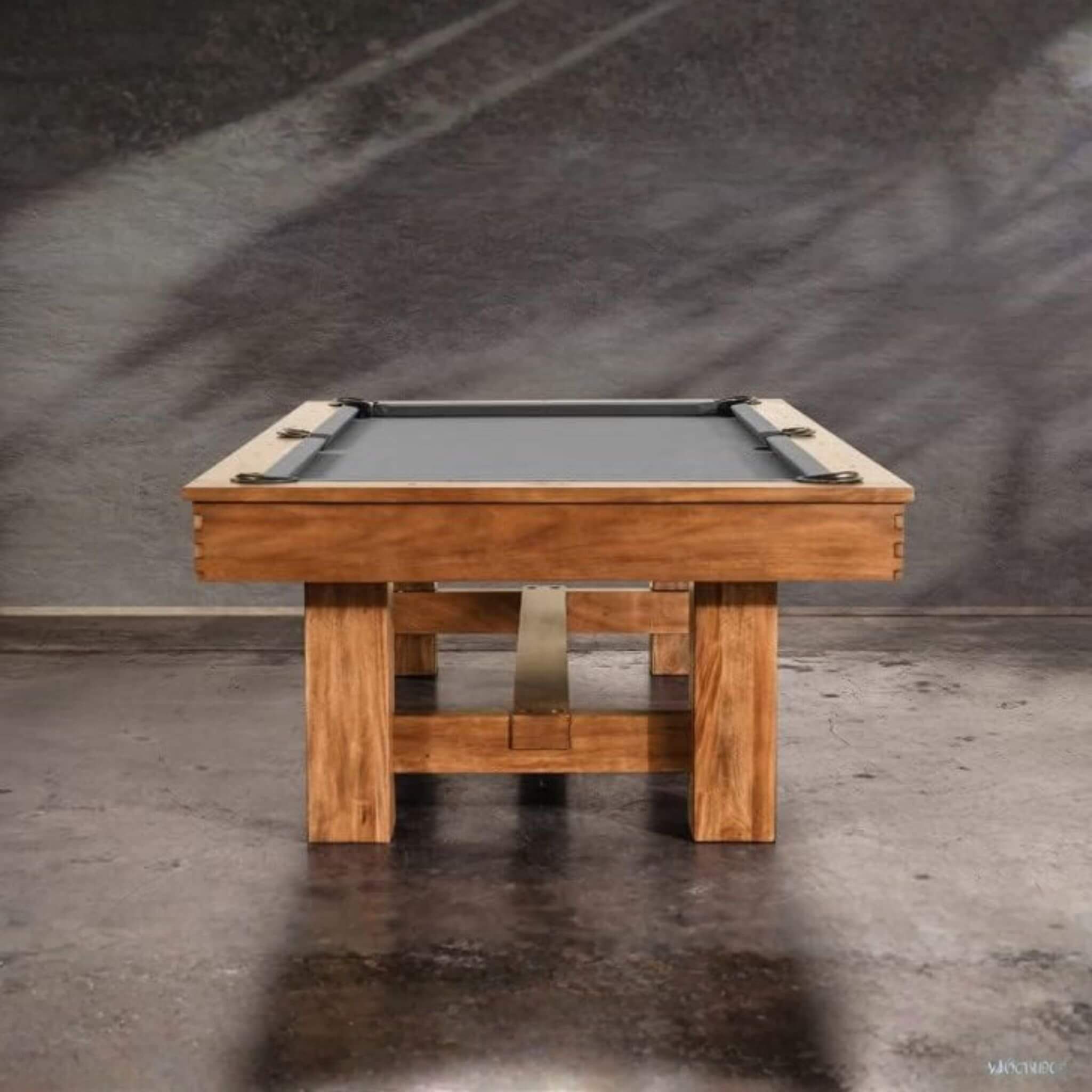 Professional pool table 8ft acacia billiard table slate solid wood estate