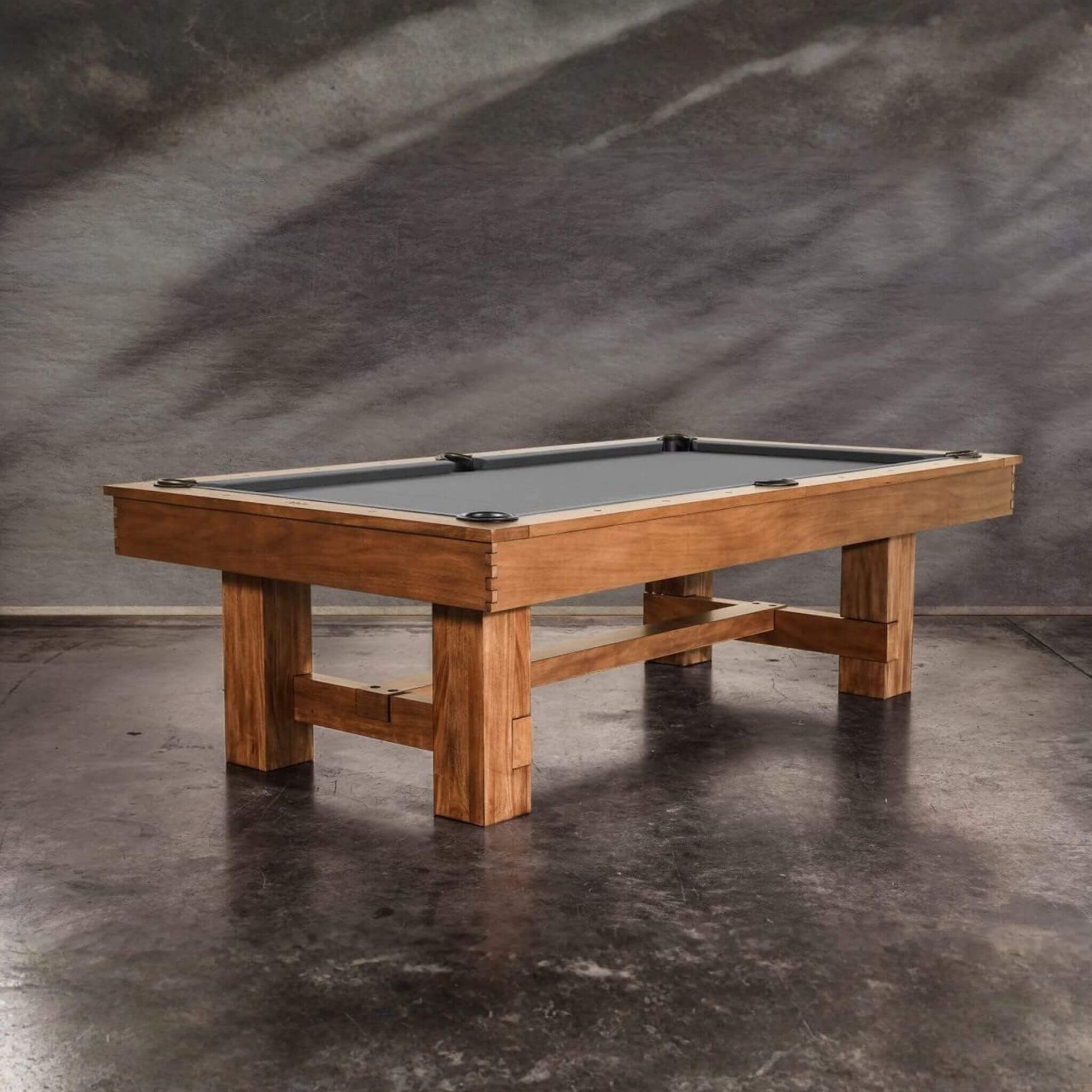 Billiard table acacia pool table slate playfield K66 cushions professional at Home Man Cave