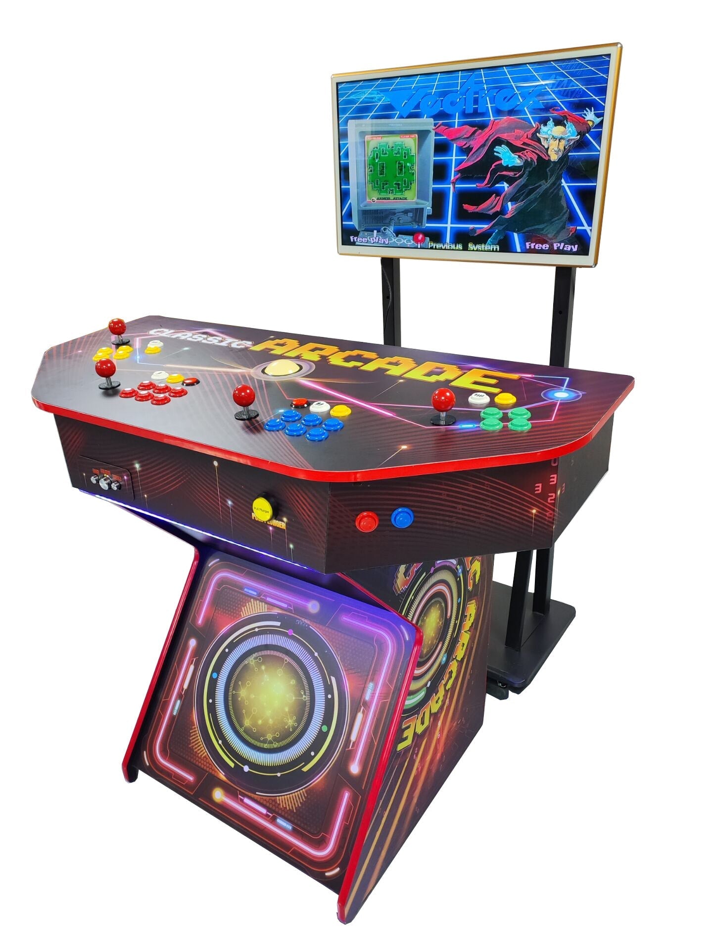 Luxury retro gaming console design defines the Heritage Retro Entertainment Console, an artisan-crafted estate showcase.