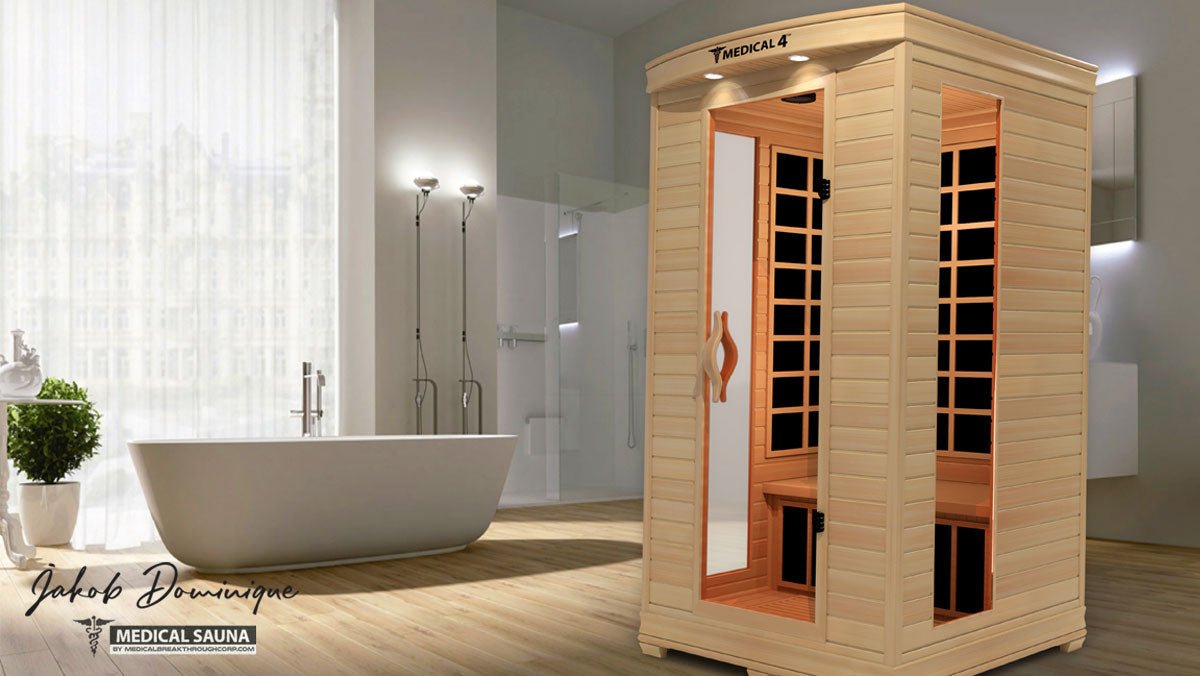 indoor medical grade sauna premium custom residential spa master bath standalone tub integration remodeling at Home Man Cave