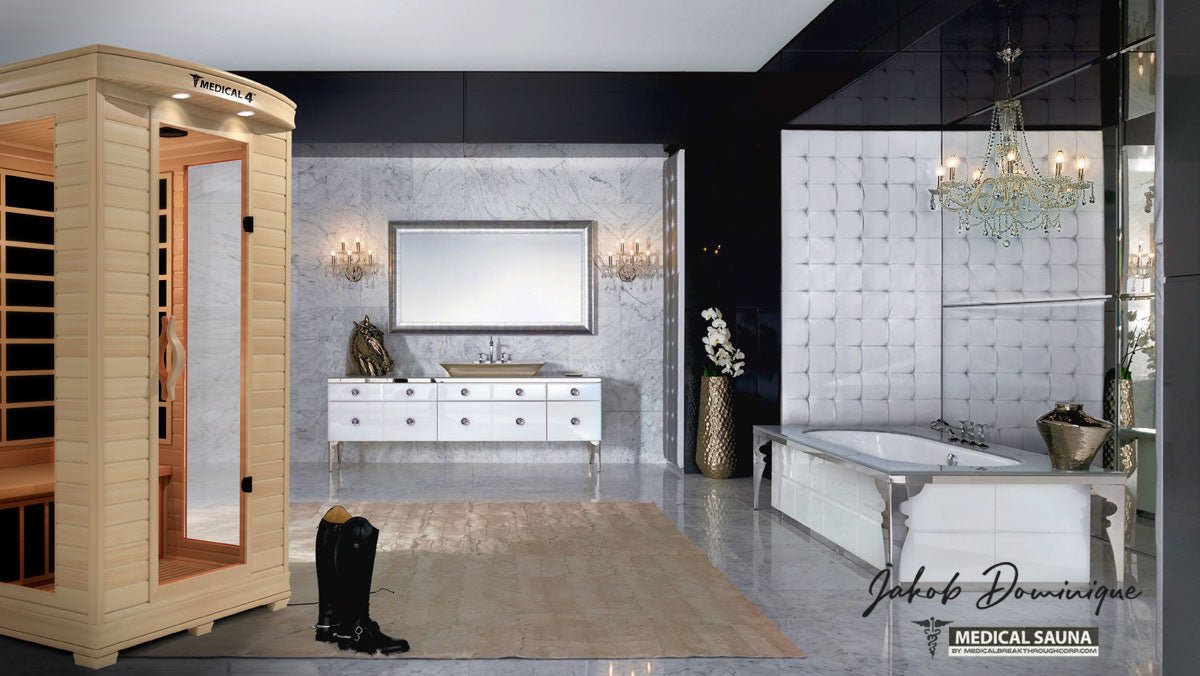 sanctuary medical grade sauna high end modern master bedroom suite luxury home thermal relaxation chamber at Home Man Cave