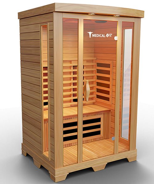 2 person medical grade indoor sauna premium hemlock wood cabin construction advanced infrared thermal heater home spa asset