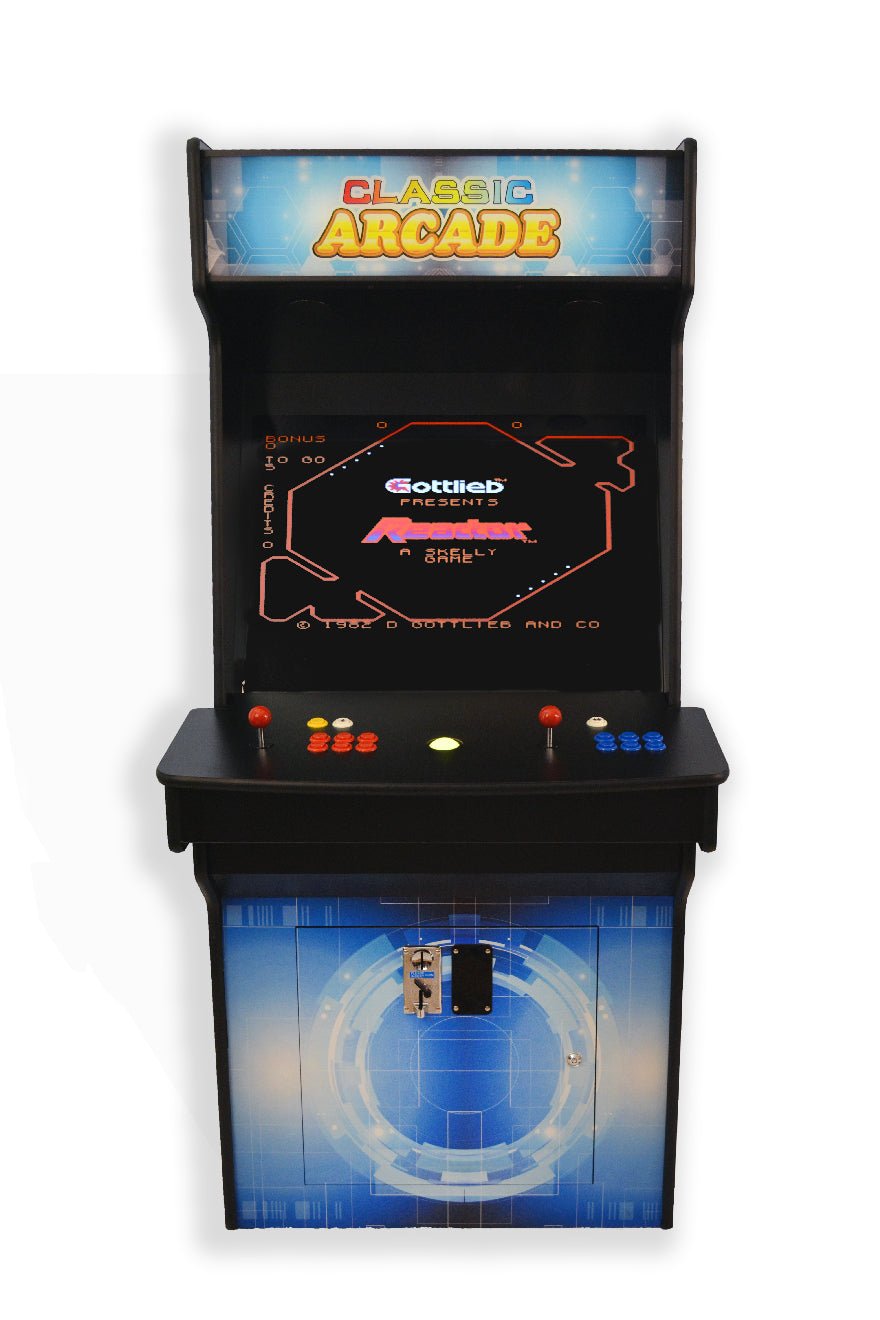 Premium estate arcade cabinet showcases the Sovereign Multi-Game Arcade Cabinet, an artisan-crafted luxury gaming asset.